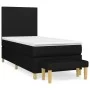 Box spring bed with black fabric mattress 90x200 cm by vidaXL, Beds and slatted bases - Ref: Foro24-3136967, Price: 331,49 €,...