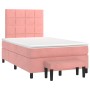 Boxspringbett mit rosa Samtmatratze 120x200 cm von vidaXL, Betten und Lattenroste - Ref: Foro24-3137838, Preis: 458,48 €, Rab...