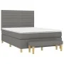 Boxspringbett mit dunkelgrauer Stoffmatratze 140x190 cm von vidaXL, Betten und Lattenroste - Ref: Foro24-3137230, Preis: 538,...