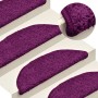 Alfombrillas para escaleras 15 unidades 56x17x3 cm Rosa