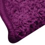Alfombrillas para escaleras 15 unidades 56x17x3 cm Rosa