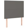 Box spring bed with gray synthetic leather mattress 90x200 cm by vidaXL, Beds and slatted bases - Ref: Foro24-3137525, Price:...