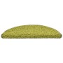 Alfombras de peldaños de escalera 15 uds verde 56x17x3 cm