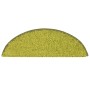 Alfombras de peldaños de escalera 15 uds verde 56x17x3 cm