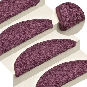 Felpudos para escaleras (15 unidades, 56 x 17 x 3 cm, morado
