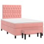 Boxspringbett mit rosa Samtmatratze 120x200 cm von vidaXL, Betten und Lattenroste - Ref: Foro24-3138018, Preis: 475,86 €, Rab...