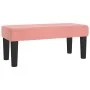 Box spring bed with pink velvet mattress 90x200 cm by vidaXL, Beds and slatted bases - Ref: Foro24-3138006, Price: 354,43 €, ...