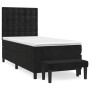 Box spring bed with black velvet mattress 80x200 cm by vidaXL, Beds and slatted bases - Ref: Foro24-3138051, Price: 351,26 €,...