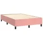Box spring bed with pink velvet mattress 120x200 cm by vidaXL, Beds and slatted bases - Ref: Foro24-3138078, Price: 431,67 €,...