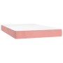 Cama box spring con colchón terciopelo rosa 120x200 cm de vidaXL, Camas y somieres - Ref: Foro24-3138078, Precio: 452,76 €, D...