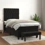 Cama box spring con colchón terciopelo negro 90x200 cm de vidaXL, Camas y somieres - Ref: Foro24-3138003, Precio: 367,61 €, D...