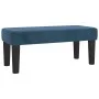 Box spring bed with dark blue velvet mattress 90x200 cm by vidaXL, Beds and slatted bases - Ref: Foro24-3138065, Price: 381,4...