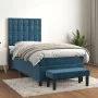 Boxspringbett mit dunkelblauer Samtmatratze 90x190 cm von vidaXL, Betten und Lattenroste - Ref: Foro24-3138059, Preis: 353,65...
