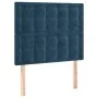 Box spring bed with dark blue velvet mattress 90x190 cm by vidaXL, Beds and slatted bases - Ref: Foro24-3138059, Price: 353,7...