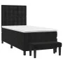Boxspringbett mit schwarzer Kunstledermatratze 90x190 cm von vidaXL, Betten und Lattenroste - Ref: Foro24-3138057, Preis: 335...
