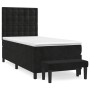 Boxspringbett mit schwarzer Samtmatratze 90x200 cm von vidaXL, Betten und Lattenroste - Ref: Foro24-3138063, Preis: 362,47 €,...