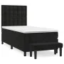 Boxspringbett mit schwarzer Samtmatratze 90x200 cm von vidaXL, Betten und Lattenroste - Ref: Foro24-3138063, Preis: 349,80 €,...