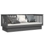Sofá cama madera maciza de pino gris 75x190 cm de vidaXL, Camas y somieres - Ref: Foro24-821576, Precio: 140,82 €