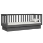 Sofá cama madera maciza de pino gris 75x190 cm de vidaXL, Camas y somieres - Ref: Foro24-821576, Precio: 140,82 €