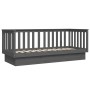 Sofá cama madera maciza de pino gris 75x190 cm de vidaXL, Camas y somieres - Ref: Foro24-821576, Precio: 140,82 €