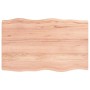 Tischplatte aus behandeltem Holz mit naturbrauner Kante 80x50x(2-4) cm von vidaXL, Tischplatten - Ref: Foro24-363942, Preis: ...