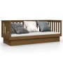 Honey brown solid pine wood sofa bed 75x190 cm by vidaXL, Beds and slatted bases - Ref: Foro24-821577, Price: 156,43 €, Disco...