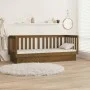 Sofá cama de madera maciza de pino marrón miel 75x190 cm de vidaXL, Camas y somieres - Ref: Foro24-821577, Precio: 154,90 €, ...
