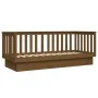 Sofá cama de madera maciza de pino marrón miel 75x190 cm de vidaXL, Camas y somieres - Ref: Foro24-821577, Precio: 154,90 €, ...