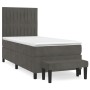 Boxspringbett mit dunkelgrauer Samtmatratze 80x200 cm von vidaXL, Betten und Lattenroste - Ref: Foro24-3137930, Preis: 355,35...