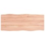 Treated wood table top with natural brown edge 100x40x(2-4)cm by vidaXL, Table tops - Ref: Foro24-363948, Price: 42,37 €, Dis...