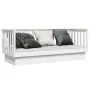 Solid white pine wood sofa bed 75x190 cm by vidaXL, Beds and slatted bases - Ref: Foro24-821575, Price: 159,64 €, Discount: %