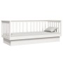 Sofá cama madera maciza de pino blanco 75x190 cm de vidaXL, Camas y somieres - Ref: Foro24-821575, Precio: 161,00 €