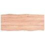 Treated wood table top with natural brown edge 100x40x(2-6)cm by vidaXL, Table tops - Ref: Foro24-363949, Price: 51,95 €, Dis...