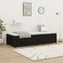 Sofá cama de madera maciza de pino negro 75x190 cm de vidaXL, Camas y somieres - Ref: Foro24-821603, Precio: 193,43 €, Descue...