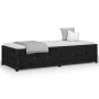 Solid black pine wood sofa bed 75x190 cm by vidaXL, Beds and slatted bases - Ref: Foro24-821603, Price: 195,94 €, Discount: %