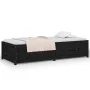 Sofá cama de madera maciza de pino negro 75x190 cm de vidaXL, Camas y somieres - Ref: Foro24-821603, Precio: 193,43 €, Descue...