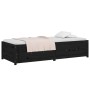 Solid black pine wood sofa bed 75x190 cm by vidaXL, Beds and slatted bases - Ref: Foro24-821603, Price: 195,94 €, Discount: %