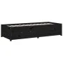 Sofá cama de madera maciza de pino negro 75x190 cm de vidaXL, Camas y somieres - Ref: Foro24-821603, Precio: 193,43 €, Descue...