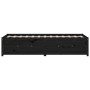 Solid black pine wood sofa bed 75x190 cm by vidaXL, Beds and slatted bases - Ref: Foro24-821603, Price: 195,94 €, Discount: %