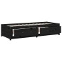 Solid black pine wood sofa bed 75x190 cm by vidaXL, Beds and slatted bases - Ref: Foro24-821603, Price: 195,94 €, Discount: %