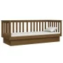 Sofá cama de madera maciza de pino marrón miel 90x190 cm de vidaXL, Camas y somieres - Ref: Foro24-821582, Precio: 147,66 €, ...
