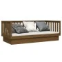 Sofá cama madera maciza de pino marrón miel 90x200 cm de vidaXL, Camas y somieres - Ref: Foro24-821567, Precio: 168,75 €, Des...