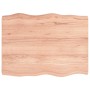 Treated wood table top with natural brown edge 80x60x(2-6) cm by vidaXL, Table tops - Ref: Foro24-363946, Price: 58,78 €, Dis...
