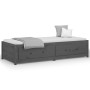 Sofá cama madera maciza de pino gris 90x200 cm de vidaXL, Camas y somieres - Ref: Foro24-821591, Precio: 210,66 €, Descuento: %