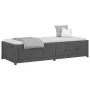 Sofá cama madera maciza de pino gris 90x200 cm de vidaXL, Camas y somieres - Ref: Foro24-821591, Precio: 207,96 €, Descuento: %