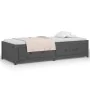Sofá cama madera maciza de pino gris 90x200 cm de vidaXL, Camas y somieres - Ref: Foro24-821591, Precio: 207,96 €, Descuento: %