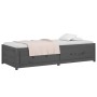 Sofá cama madera maciza de pino gris 90x200 cm de vidaXL, Camas y somieres - Ref: Foro24-821591, Precio: 210,66 €, Descuento: %