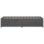 Sofá cama madera maciza de pino gris 90x200 cm de vidaXL, Camas y somieres - Ref: Foro24-821591, Precio: 210,66 €, Descuento: %
