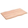 Treated oak wood table top with natural edge 80x50x2 cm by vidaXL, Table tops - Ref: Foro24-363941, Price: 55,73 €, Discount: %