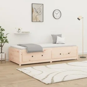 Schlafsofa aus massivem Kiefernholz, 80 x 200 cm von vidaXL, Betten und Lattenroste - Ref: Foro24-821584, Preis: 184,49 €, Ra...